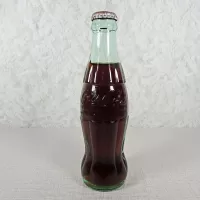 Peoria Illinois Full Coke Bottle with Coke Classic Cap: Back - Click to enlarge