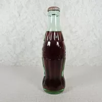 Peoria Illinois Full Coke Bottle with Coke Classic Cap: Left - Click to enlarge