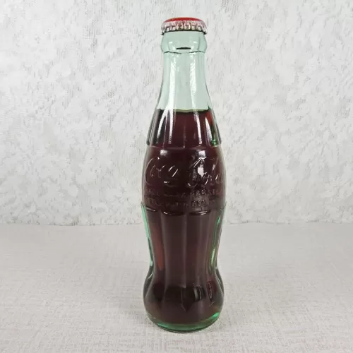 Boston Massachusetts 8 oz. Full Coke Bottle: Front
