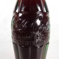 Charlotte North Carolina Vintage 6 oz. Full Coke Bottle: Contents - Click to enlarge