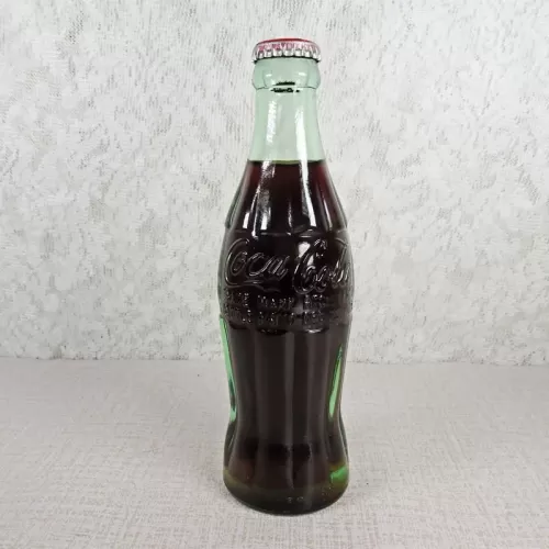 Durham North Carolina Vintage 6 oz. Full Coke Bottle: Front