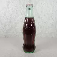 Akron Ohio Vintage 8 oz. Full Coke Bottle: Front