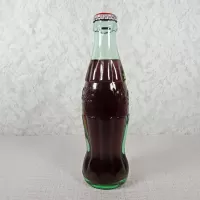 Akron Ohio Vintage 8 oz. Full Coke Bottle: Right - Click to enlarge