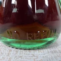 Akron Ohio Vintage 8 oz. Full Coke Bottle: No Refill - Click to enlarge