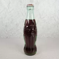 Columbus Ohio Vintage 8 oz. Full Coke Bottle: Front - Click to enlarge