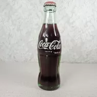 Houston Texas Vintage 6-1/2 oz. Full Coke Bottle: Front
