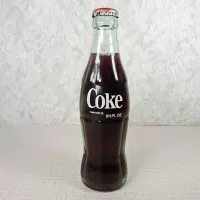 Houston Texas Vintage 6-1/2 oz. Full Coke Bottle: Back - Click to enlarge