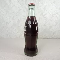 Houston Texas Vintage 6-1/2 oz. Full Coke Bottle: Left - Click to enlarge