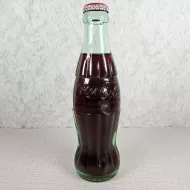 Charlottesville Virginia Vintage 8 oz. Full Coke Bottle: Front