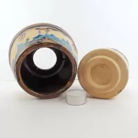 Cowboys Two Piece Ceramic Tealight Candle Lamp: Top - Click to enlarge