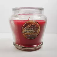 Caramel Apple Tart 3 oz. Scented Candle Glass Container: Front - Click to enlarge