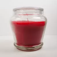 Caramel Apple Tart 3 oz. Scented Candle Glass Container: Back - Click to enlarge