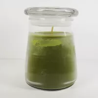 Citrus Cilantro 15 oz. Scented Candle in a Glass Jar: Back - Click to enlarge