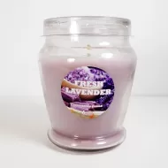 Fresh Lavender 3 oz. Scented Candle Glass Container: Front