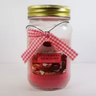 Strawberry Shortcake 9.5 oz. Scented Candle in Glass Jar: Front