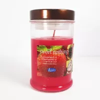 Sweet Nothings 3.5 oz. Scented Candle in Glass Jar: Front - Click to enlarge