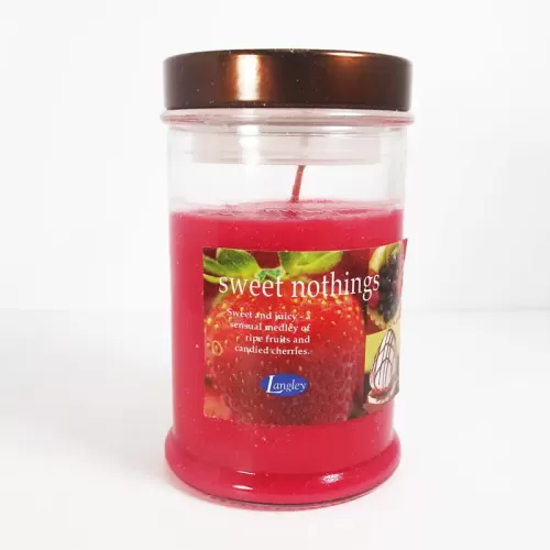 Sweet Nothings 3.5 oz. Scented Candle in Glass Jar: Front