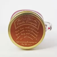 Black Raspberry Vanilla Candle in Small Glass Mug: Top - Click to enlarge