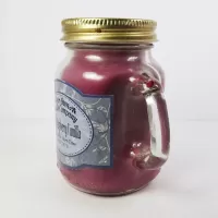 Black Raspberry Vanilla Candle in Small Glass Mug: Side - Click to enlarge