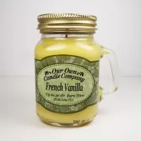 French Vanilla Candle in Small Glass Mug: Front - Click to enlarge