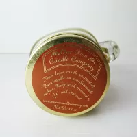 French Vanilla Candle in Small Glass Mug: Top - Click to enlarge