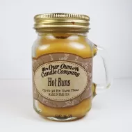 Hot Buns Scented Candle in Small Glass Mug: Front