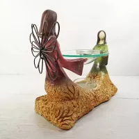 Angel and Child Emerging from the Earth Candle Warmer - Click to enlarge