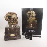 Tarantulas on a Crumbling Old Brick Wall Candle Warmer: With Box - Click to enlarge