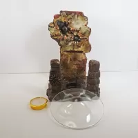 Tarantulas on a Crumbling Old Brick Wall Candle Warmer: Parts - Click to enlarge