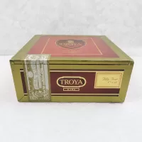 Troya X-tra Vintage Paper Covered Wood Cigar Box: Front - Click to enlarge