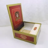 Troya X-tra Vintage Paper Covered Wood Cigar Box: Inside Side - Click to enlarge