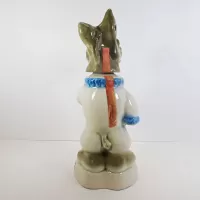 Donkey in Clown Suit 1968 Vintage Jim Beam Decanter: Back - Click to enlarge