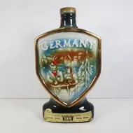 Jim Beam 1970 Decanter Map of East and West Germany: Front