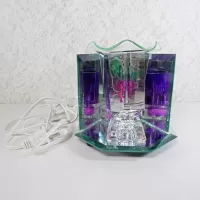 Bunch of Grapes Glass and Mirror Electric Oil Warmer: Front - Click to enlarge