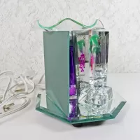 Bunch of Grapes Glass and Mirror Electric Oil Warmer: Right - Click to enlarge