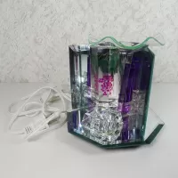 Bunch of Grapes Glass and Mirror Electric Oil Warmer: Left - Click to enlarge