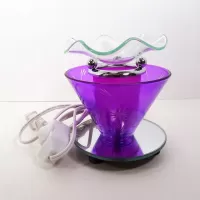 Wildflowers on Purple Electric Scented Oil Warmer: Front - Click to enlarge