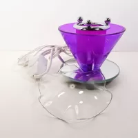 Wildflowers on Purple Electric Scented Oil Warmer: Parts - Click to enlarge