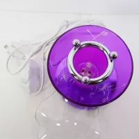 Wildflowers on Purple Electric Scented Oil Warmer: Top - Click to enlarge