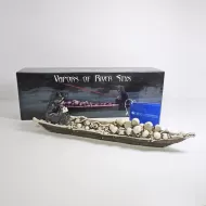Grim Reaper in Boat of Skulls Incense Burner Holder: In Box