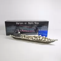 Grim Reaper in Boat of Skulls Incense Burner Holder: In Box - Click to enlarge