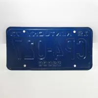 1973 Kentucky state commercial license plate CP4-027: Back - Click to enlarge