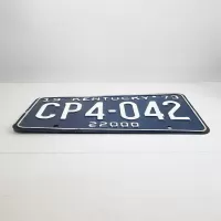 1973 Kentucky state commercial license plate CP4-042: Side - Click to enlarge