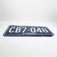 1973 Kentucky state commercial license plate CB7-048: Side - Click to enlarge