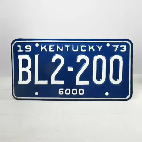 1973 Kentucky state commercial license plate BL2-200: Front