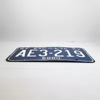 1976 Kentucky Commercial State License Plate AE3-219: Side - Click to enlarge