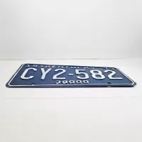 1973 Kentucky Commercial State License Plate CY2-582: Side - Click to enlarge
