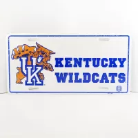 University of Kentucky Wildcats Novelty License Plate Sign: Front - Click to enlarge
