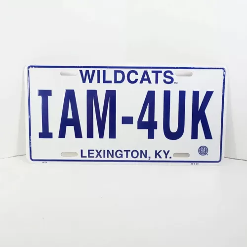 IAM-4UK University of Kentucky Novelty License Plate: Front