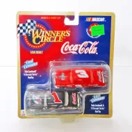 1999 Nascar Dale Earnhardt Jr and Sr 1:64 Coca Cola Racing Family Cars in Package: Front